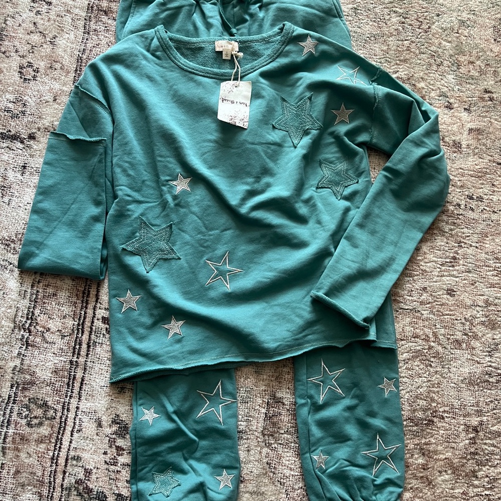 Green Starry women lounge set